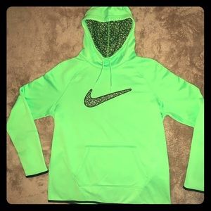 NWOT Nike Neon Green Hoodie (size L)